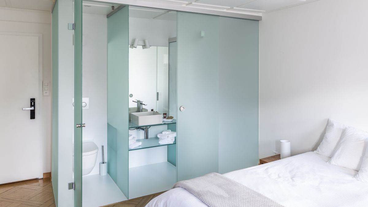 Badezimmerverglasung