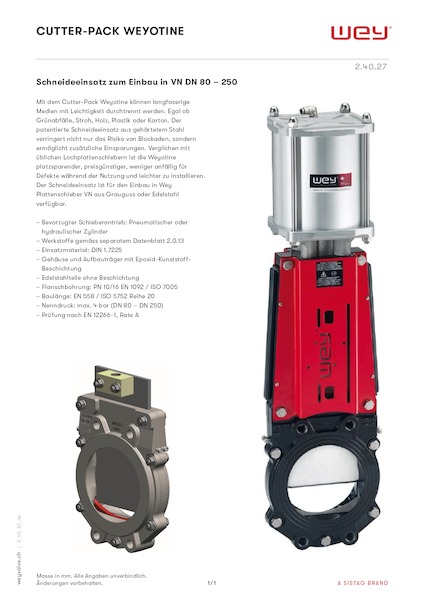 Cutter-Pack Weyotine