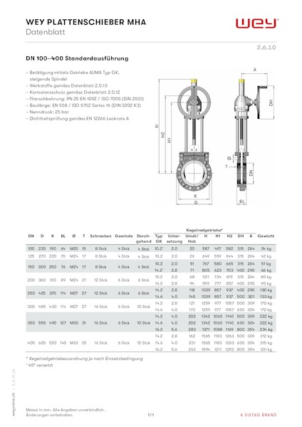 MH mit Kegelradgetriebe