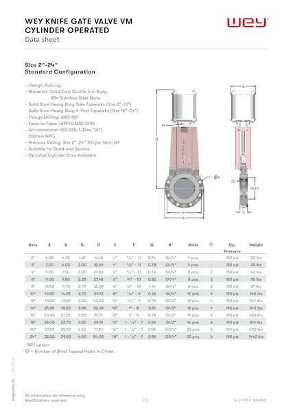 VM mit pneumatischem Zylinder