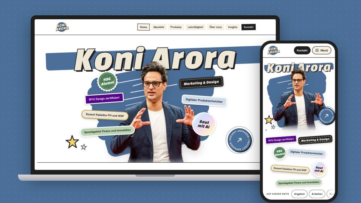 Website mit AI, innerhalb weniger Wochen online - WAiSCH