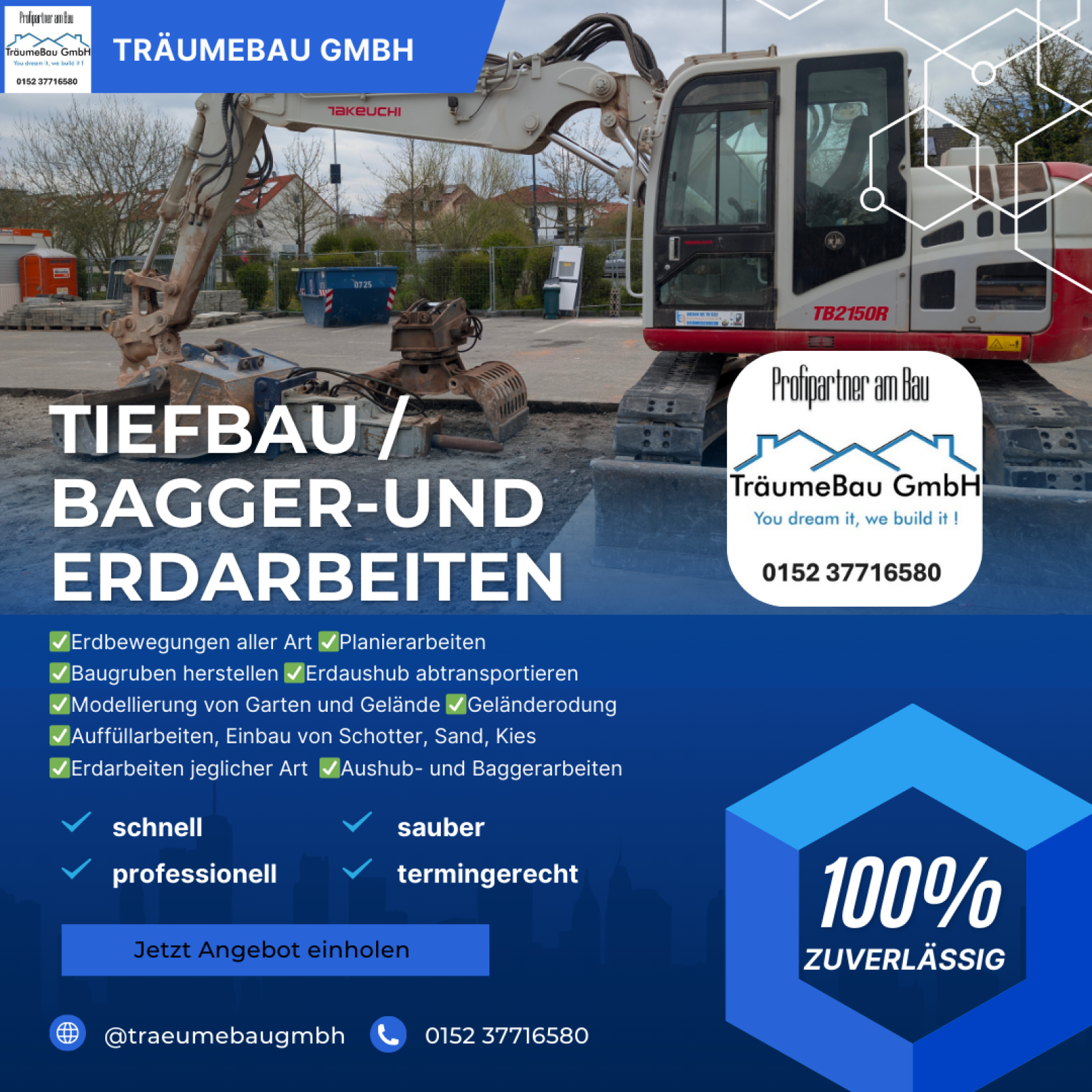 TräumeBau GmbH - Abbruch, Tiefbau & Außenanlagen aus einer Hand. - WAiSCH