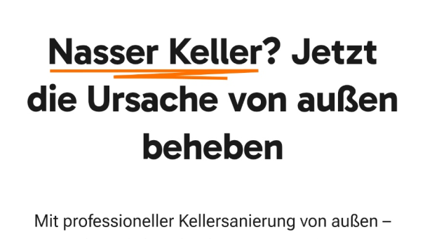 TräumeBau GmbH, Fallstudie: Kellersanierung Siedlungshaus Bj. 1954 (Region Speyer) - WAiSCH