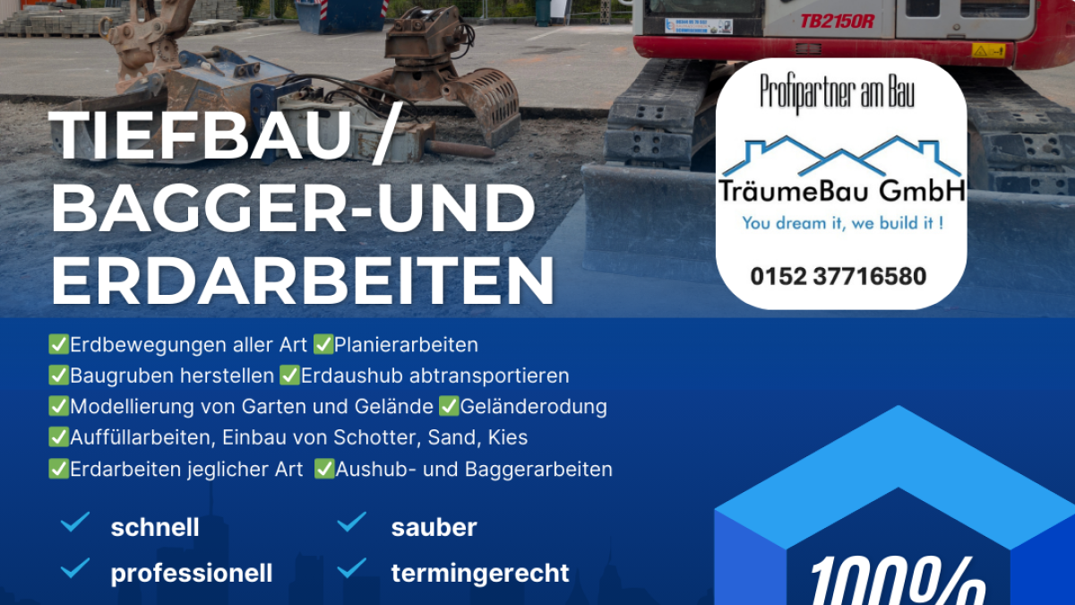 Professioneller Tiefbau & Erdarbeiten in der Region Pfalz - WAiSCH