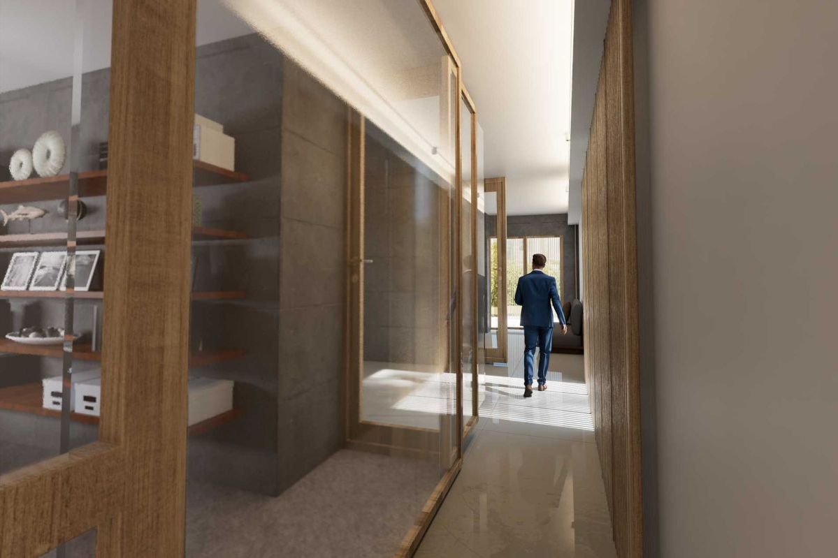 3D Rendering von Geschäftsräumen