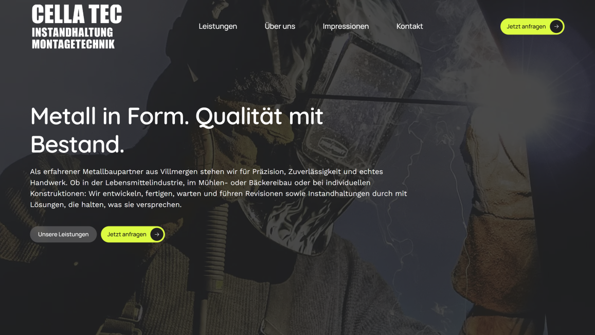 Frische Online-Präsenz für die Cella Tec - WAiSCH