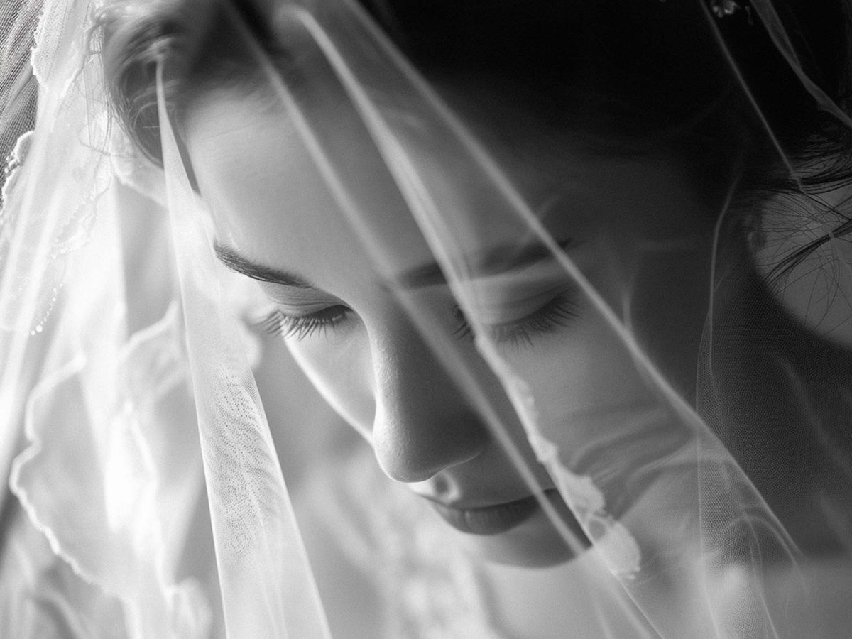 Detailaufnahme Porträt der Braut