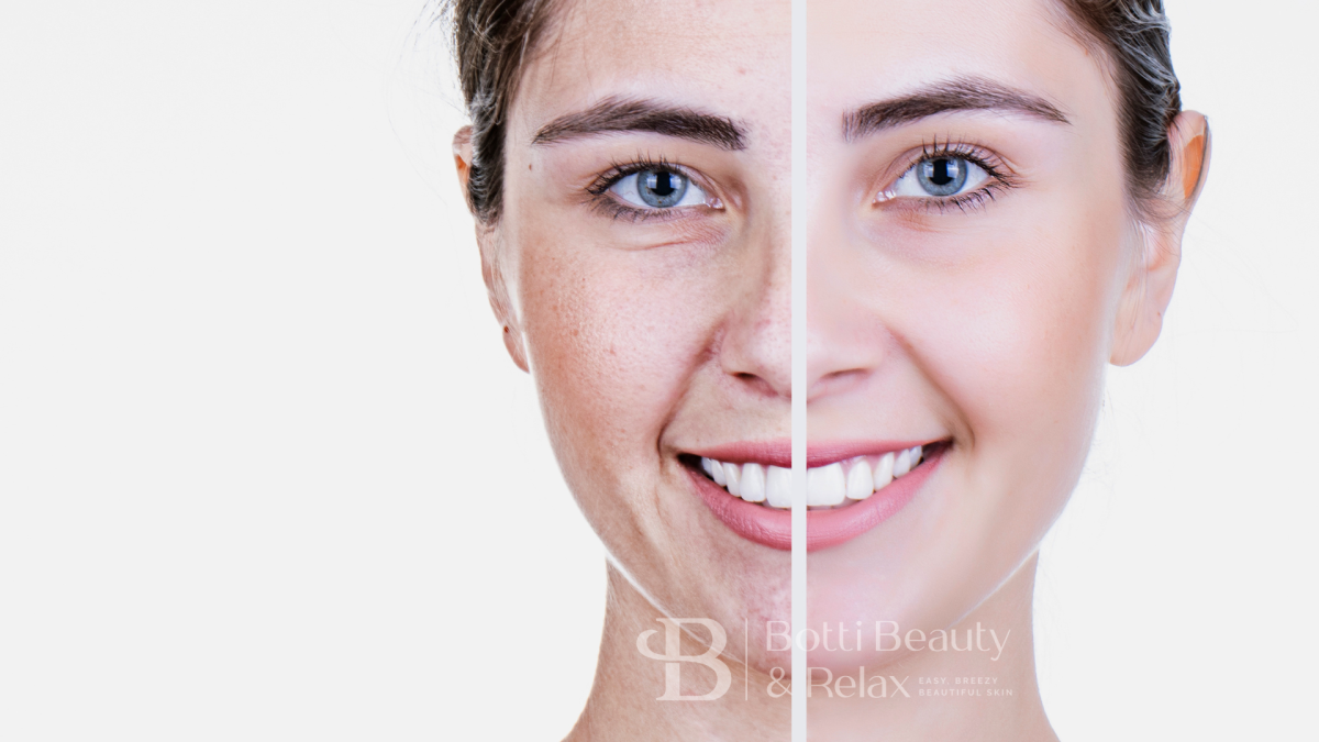 Sichtbare Reduktion von Pigmentflecken und Ebenmässigkeit des Teints nach einer kurativen Behandlungsserie bei BOTTiSKIN.