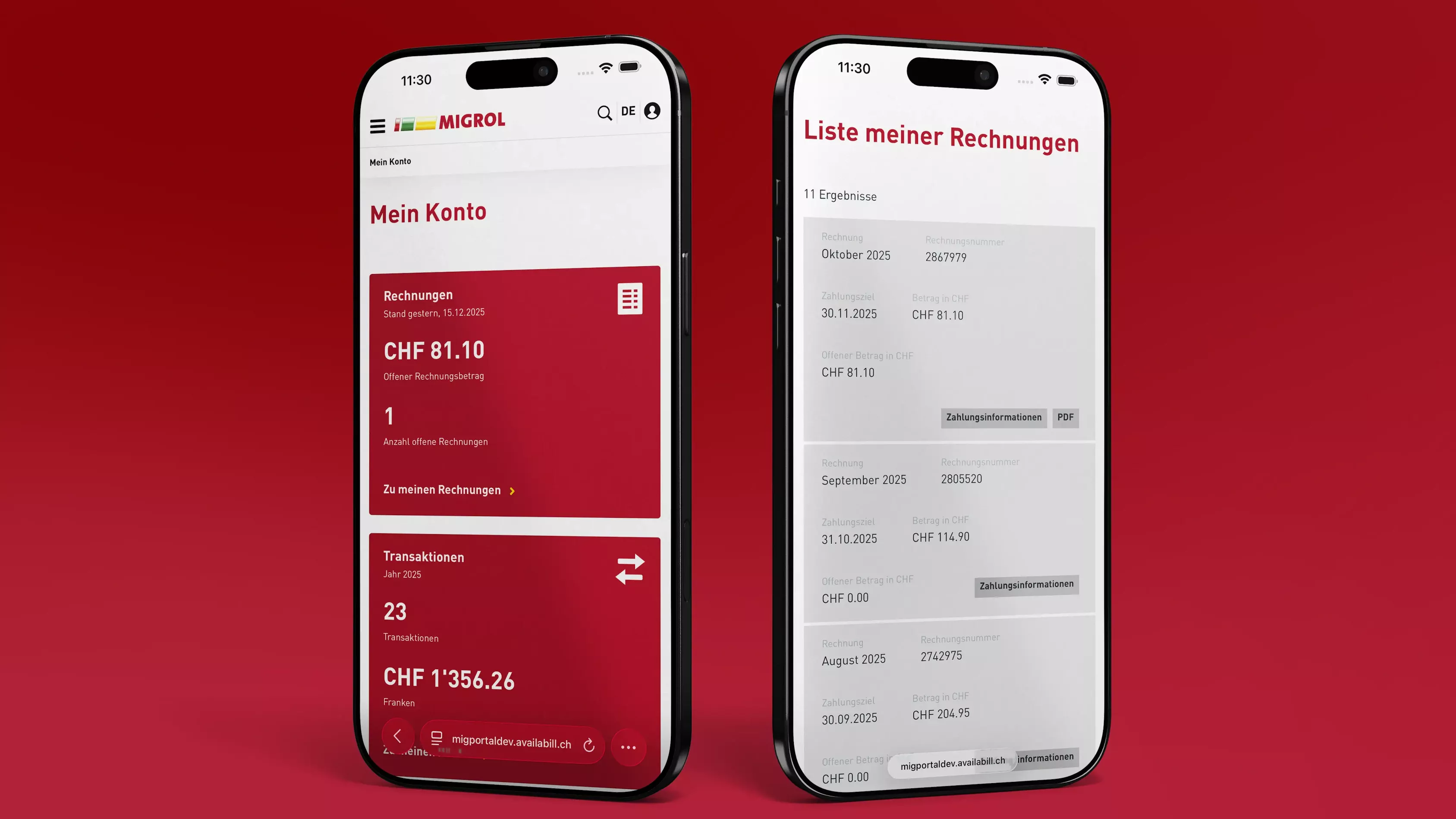 Migrol wechsel vom Desktop aufs Handy