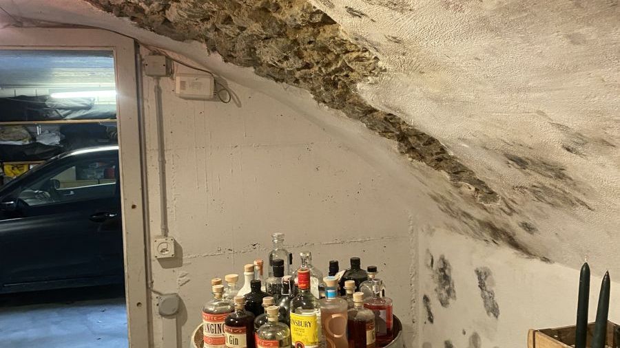 Abdichtung von Wände und Böden von innen. Kein Bohren oder Fräsen . Ohne Chemie. - WAiSCH