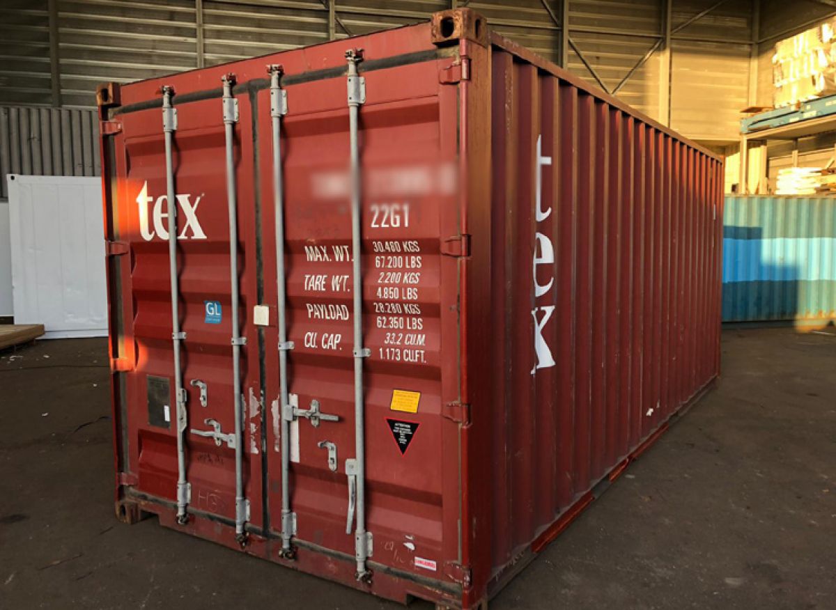 20 Fuss Seecontainer, gebraucht