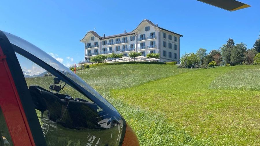 Helikopterflug zur Villa Honegg auf dem Bürgerstock. Ein exklusives Erlebnis für hohe Ansprüche.