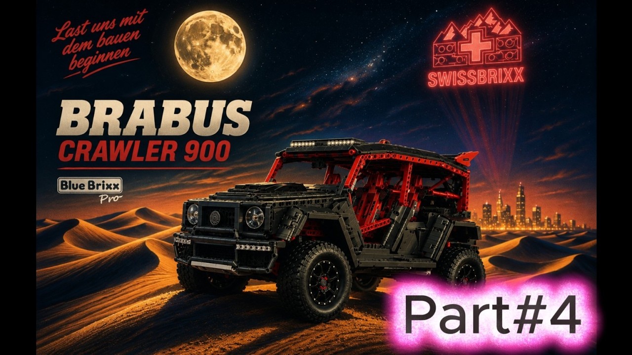 BlueBrixx 108667 – BRABUS CRAWLER 900 1:8 Part #4 – Bauabschnitte 5–8