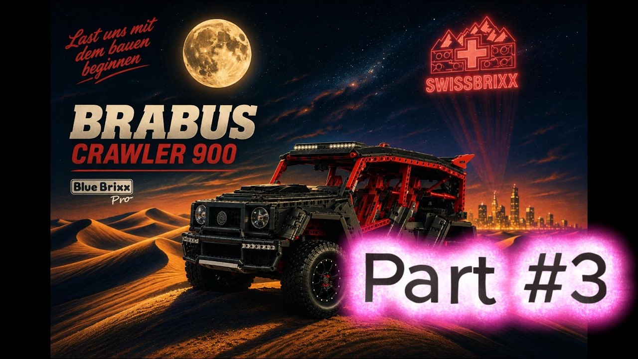 BlueBrixx BRABUS Crawler 900 18 Part #3 – Bauabschnitt 3 & 4